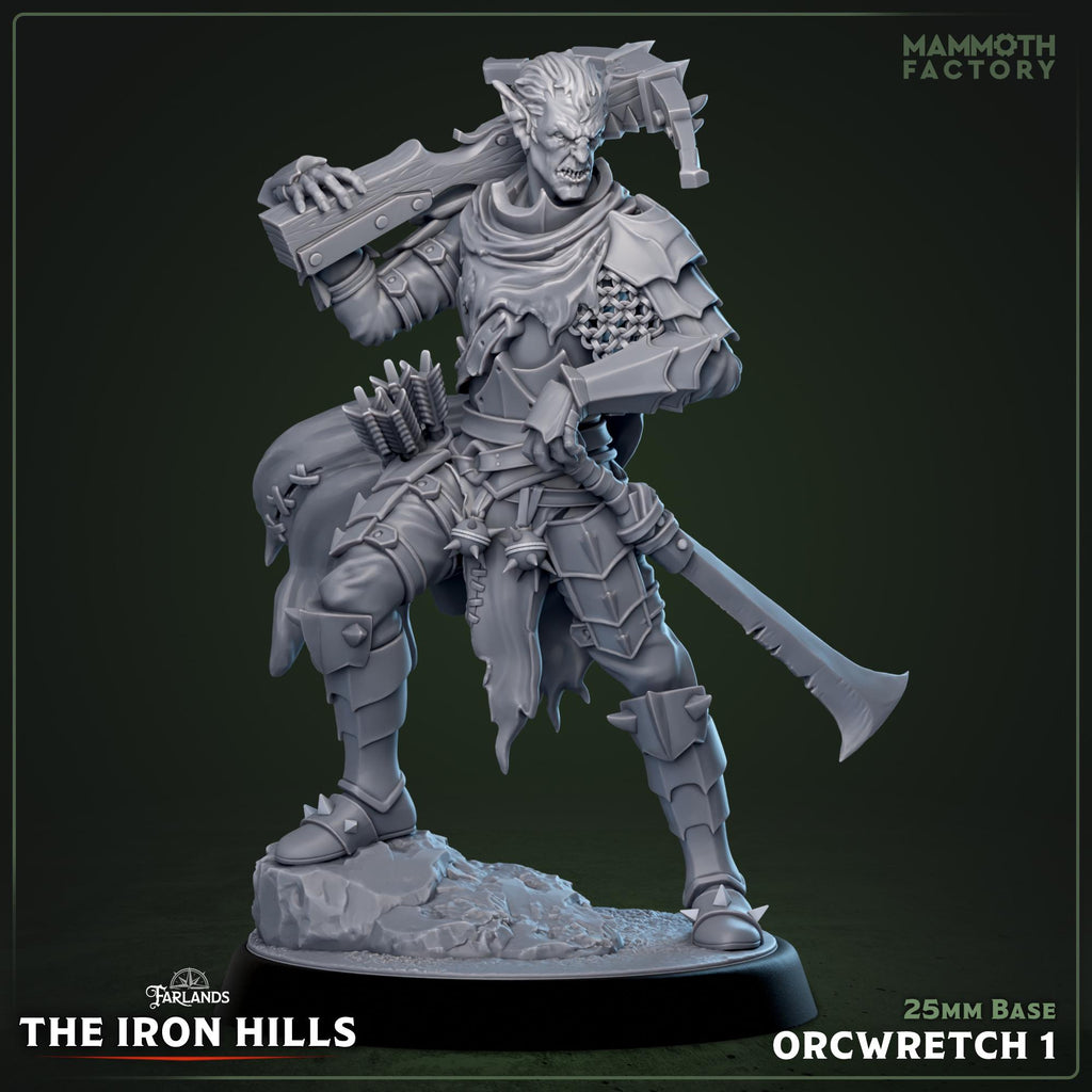 Ironcrag Orc Wretches | Mammoth Factory | 3d Printed TTRPG Miniature