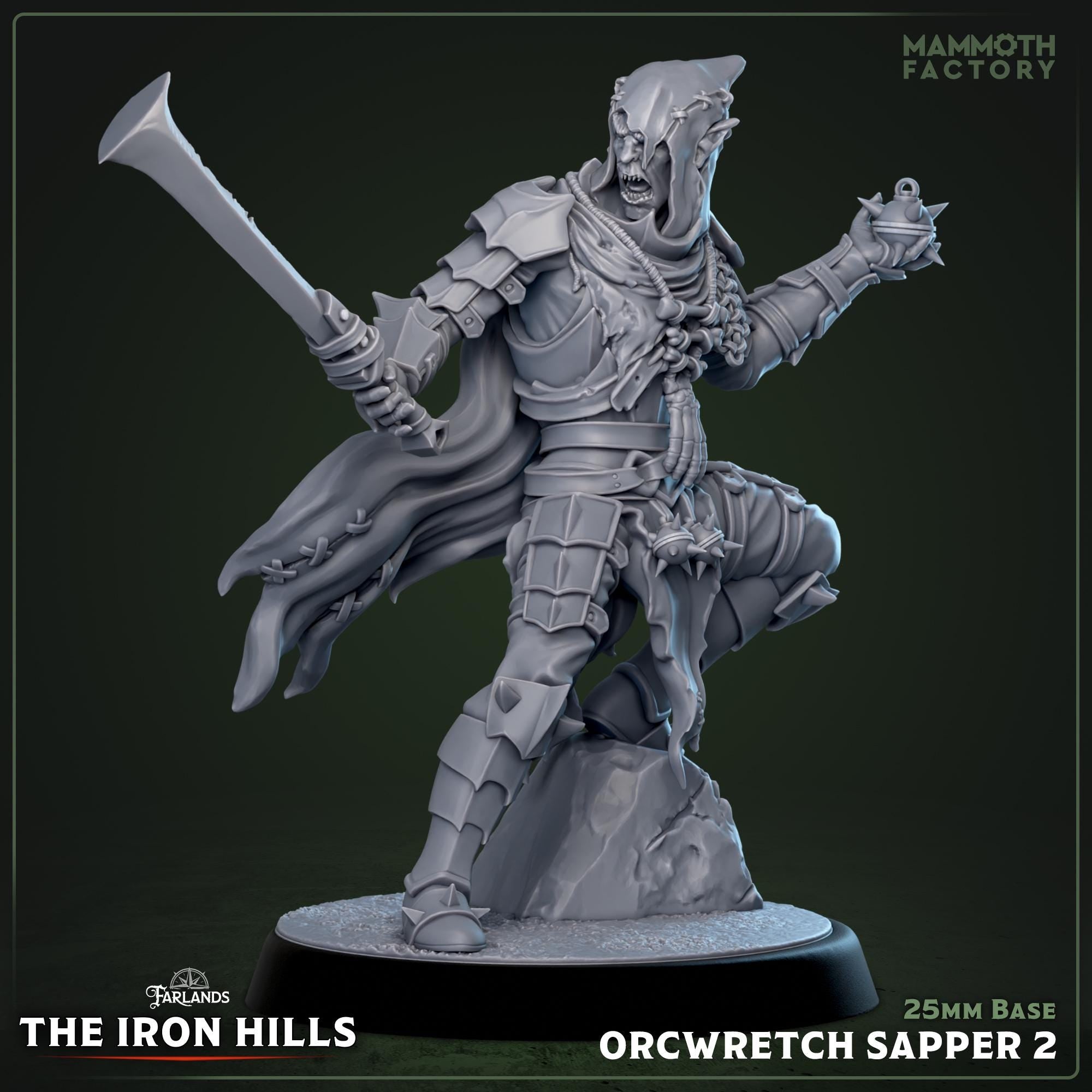 Ironcrag Orc Wretches | Mammoth Factory | 3d Printed TTRPG Miniature