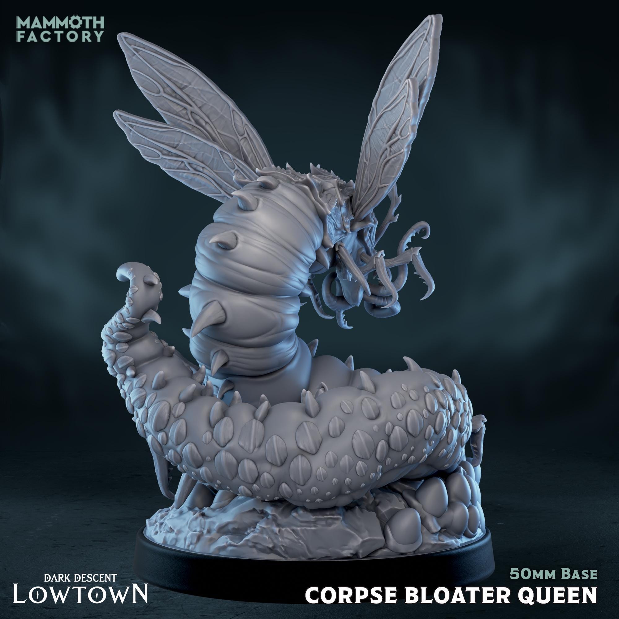 Corpse Bloater Queen | Mammoth Factory | 3d Printed TTRPG Monster Miniature