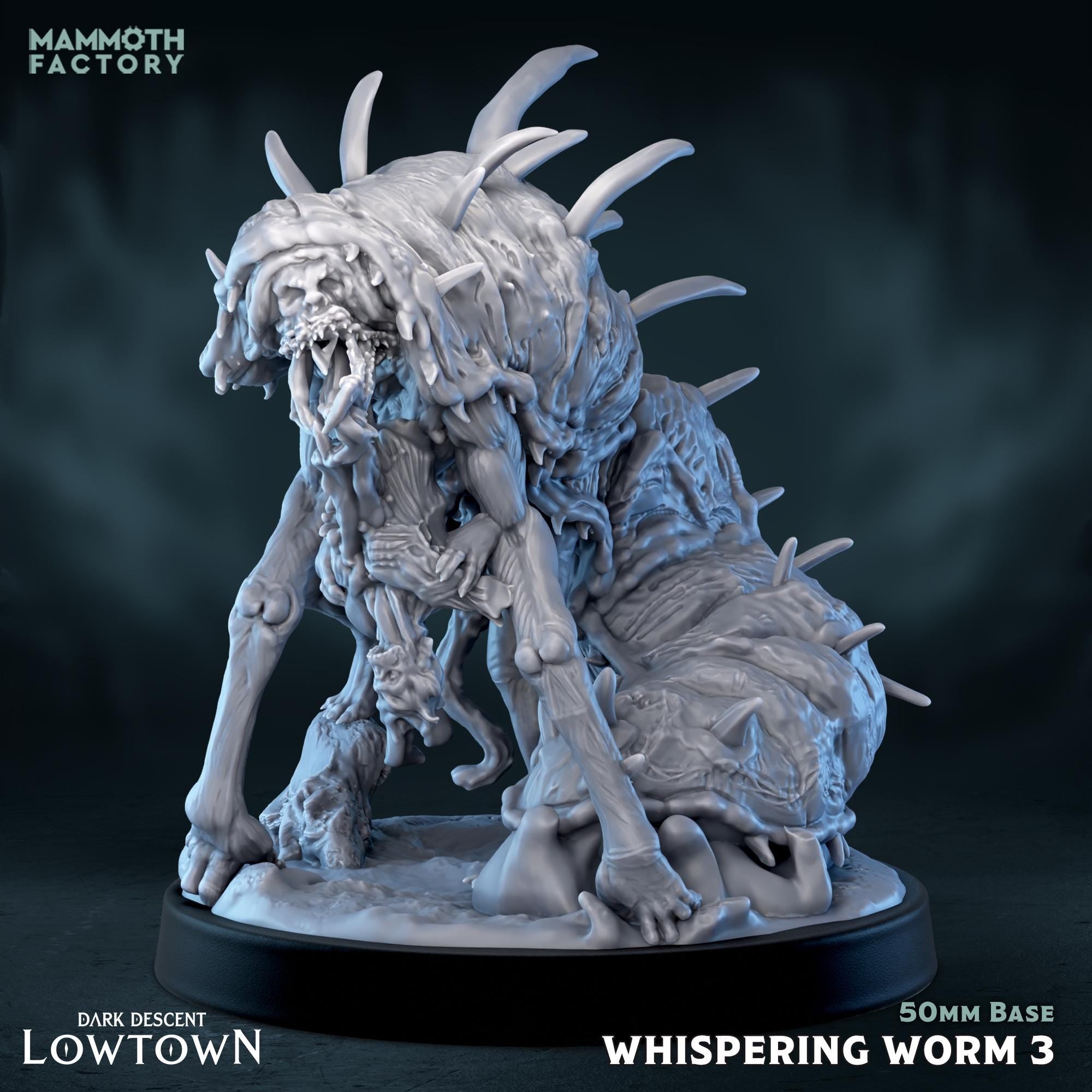 Whispering Worms | Mammoth Factory | 3d Printed TTRPG Monster Miniature