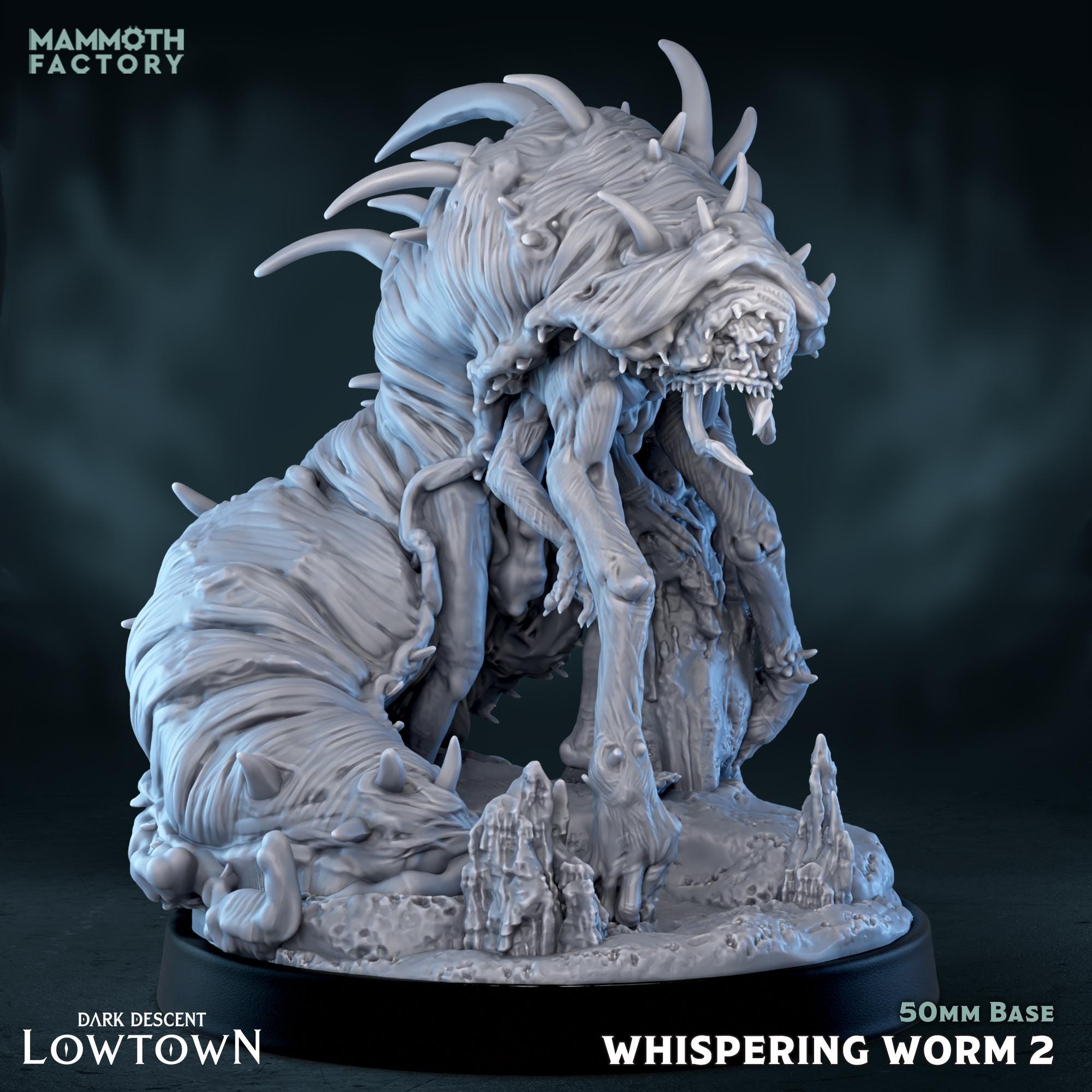 Whispering Worms | Mammoth Factory | 3d Printed TTRPG Monster Miniature