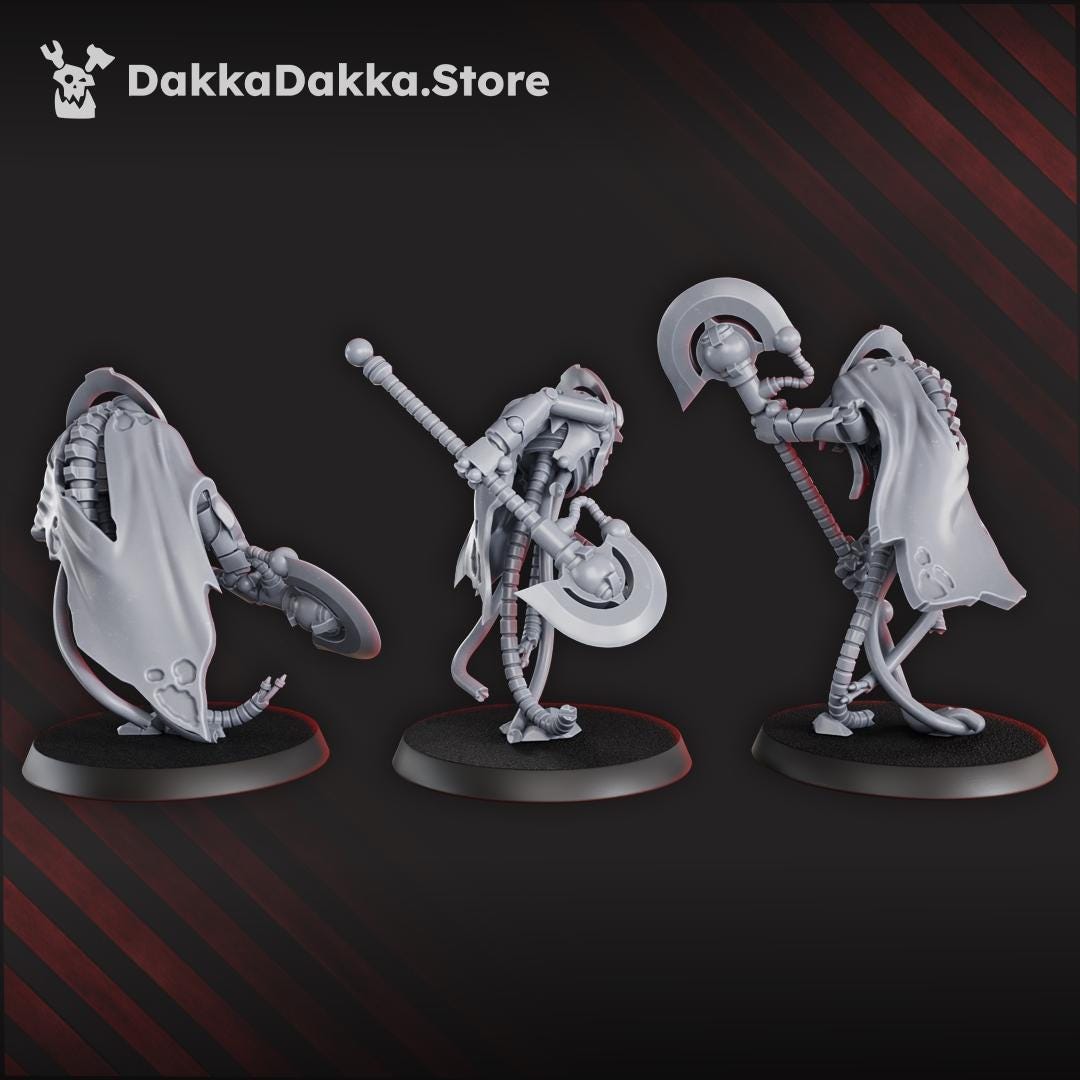 Iron Executioner Squad | 3d Printed Tabletop Wargames Proxy Models for Grimdark Future Robot Legions