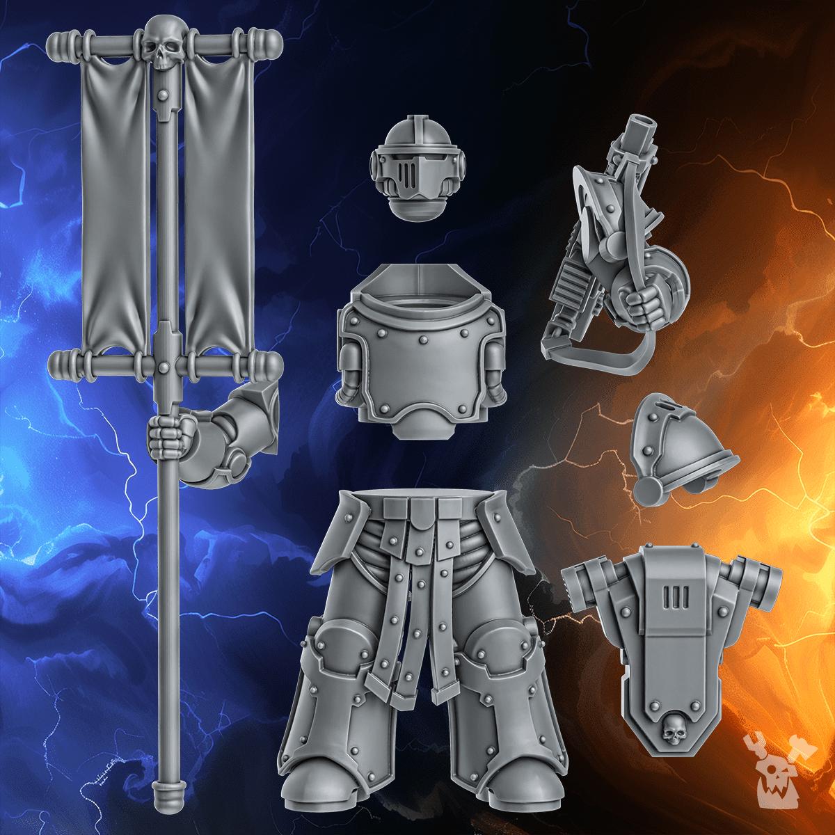Standard Bearer Millennium Wars | DakkaDakka | 3d Printed Wargame Proxy Model