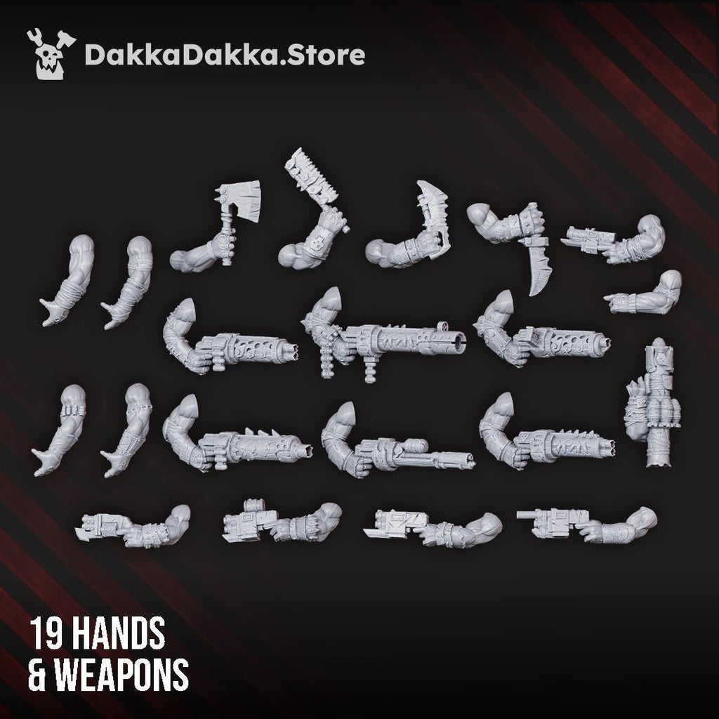 Orc Marauders Assembly Kit | DakkaDakka | 3d Printed Wargame Proxy Models
