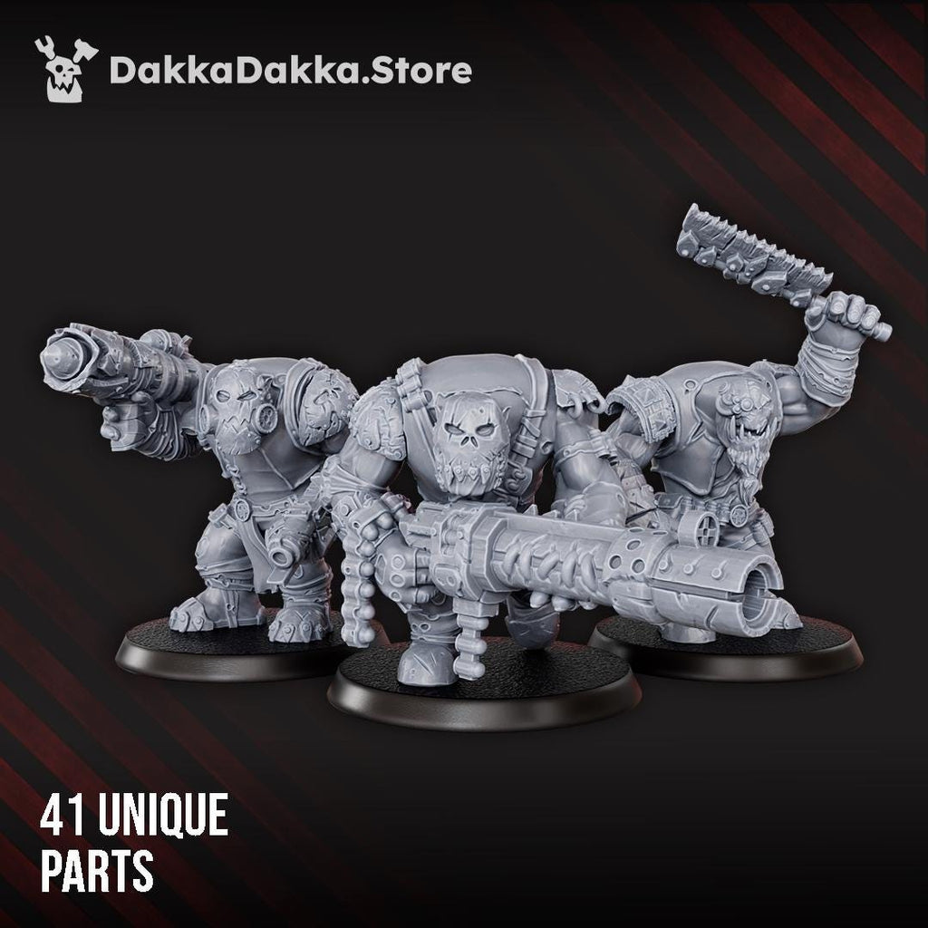 Orc Marauders Assembly Kit | DakkaDakka | 3d Printed Wargame Proxy Models