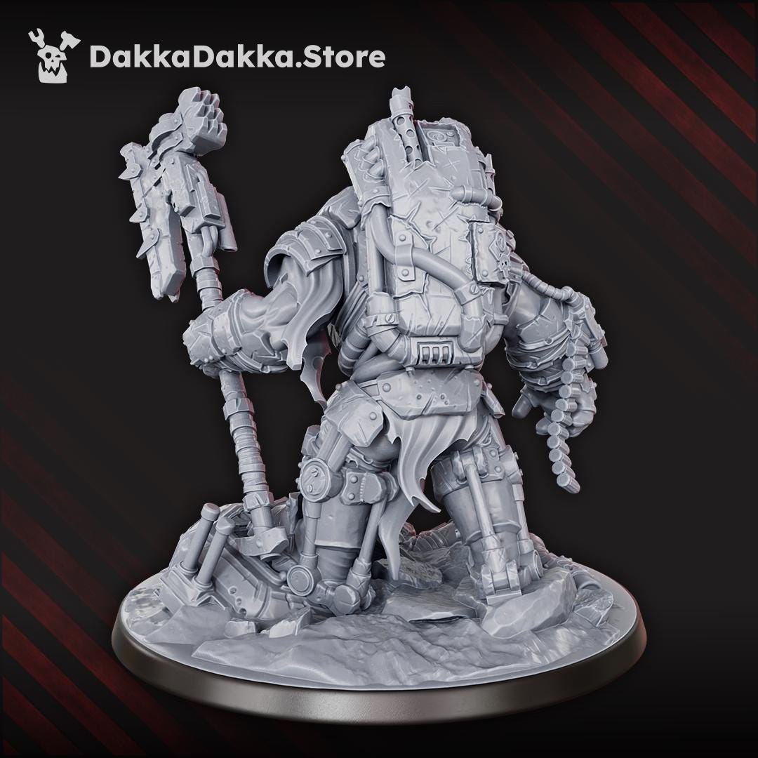 Bull'War Boss | DakkaDakka | 3d Printed Tabletop Wargames Proxy Model for Grimdark Future Orc Marauders Ultra Veteran