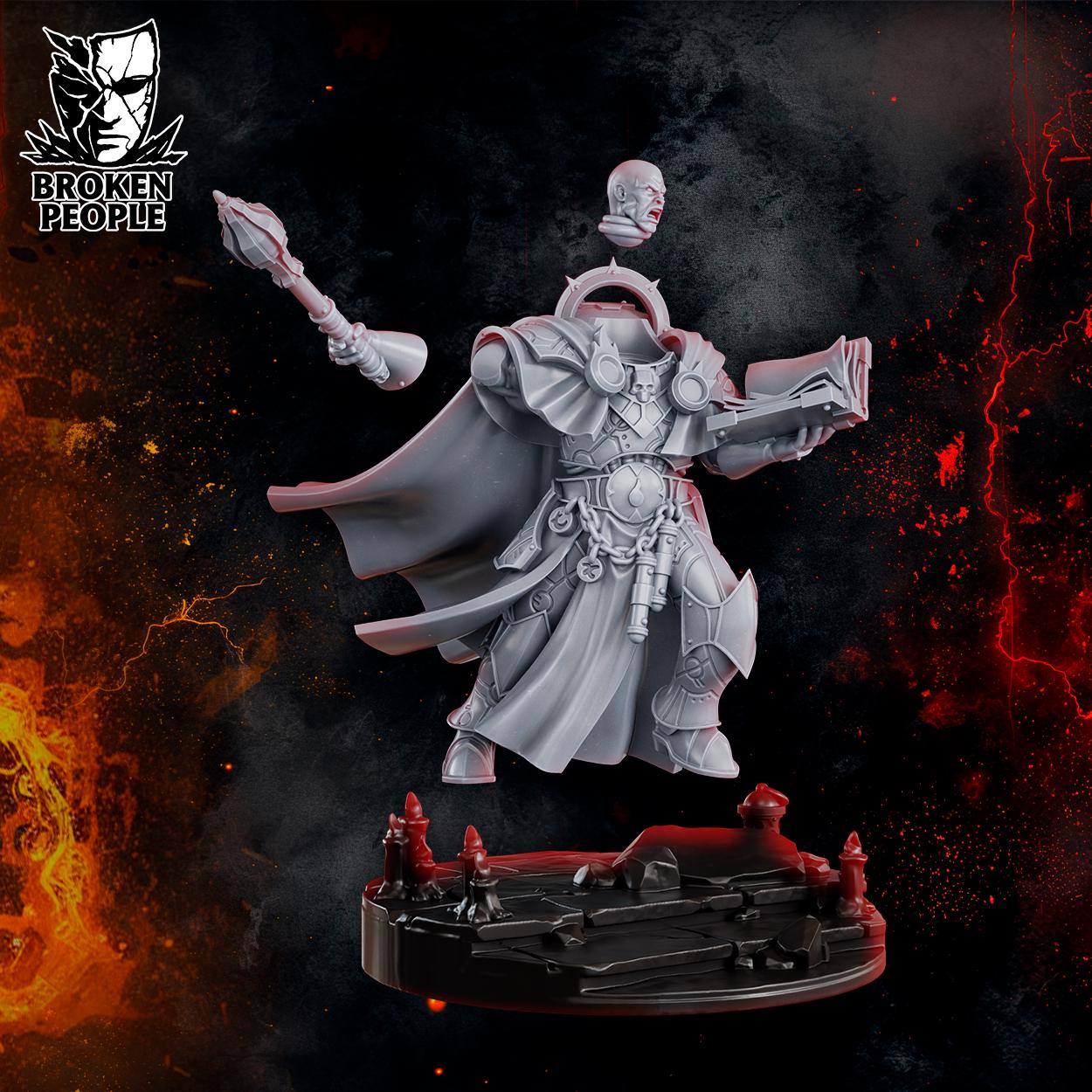 Johan Sins Apostle of Betrayal | Broken People | 3d Printed Heresy Proxy Model