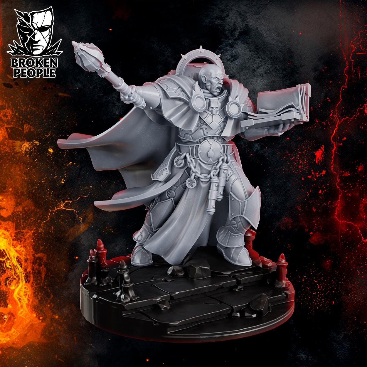 Johan Sins Apostle of Betrayal | Broken People | 3d Printed Heresy Proxy Model