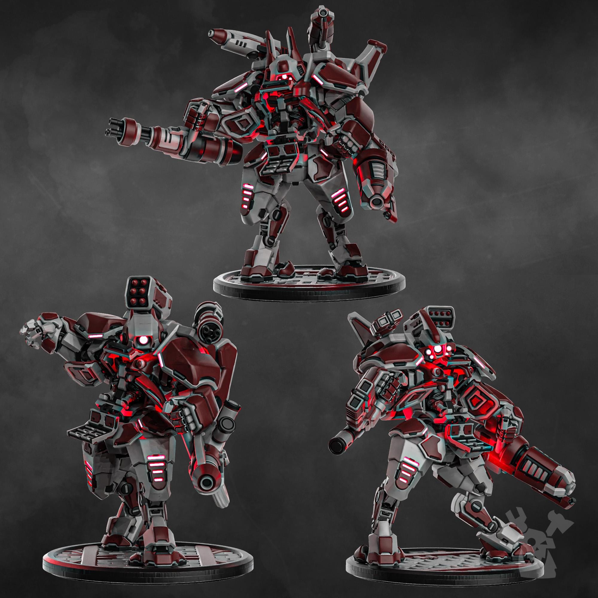 Blitz Mech Suits by DakkaDakka | 3d Printed Tabletop Wargames Model