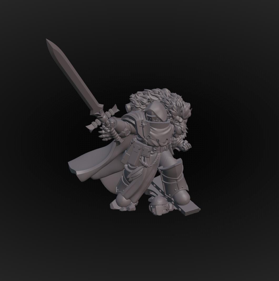 Richard the Lion Heart | DakkaDakka | 3d Printed Wargame Proxy Model