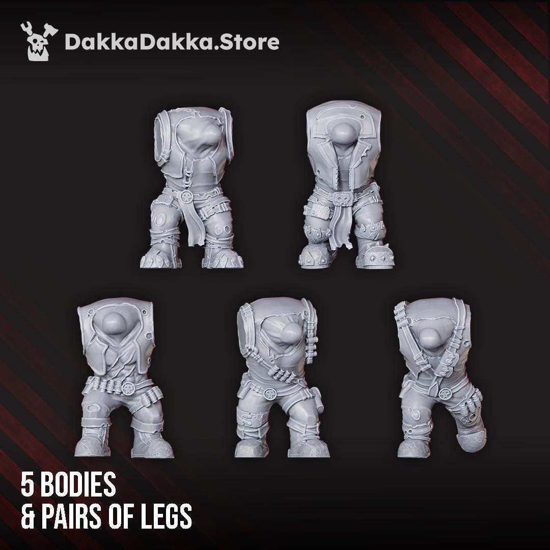 Orc Marauders Assembly Kit | DakkaDakka | 3d Printed Wargame Proxy Models