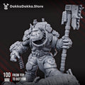 Bull'War Boss | DakkaDakka | 3d Printed Tabletop Wargames Proxy Model for Grimdark Future Orc Marauders Ultra Veteran