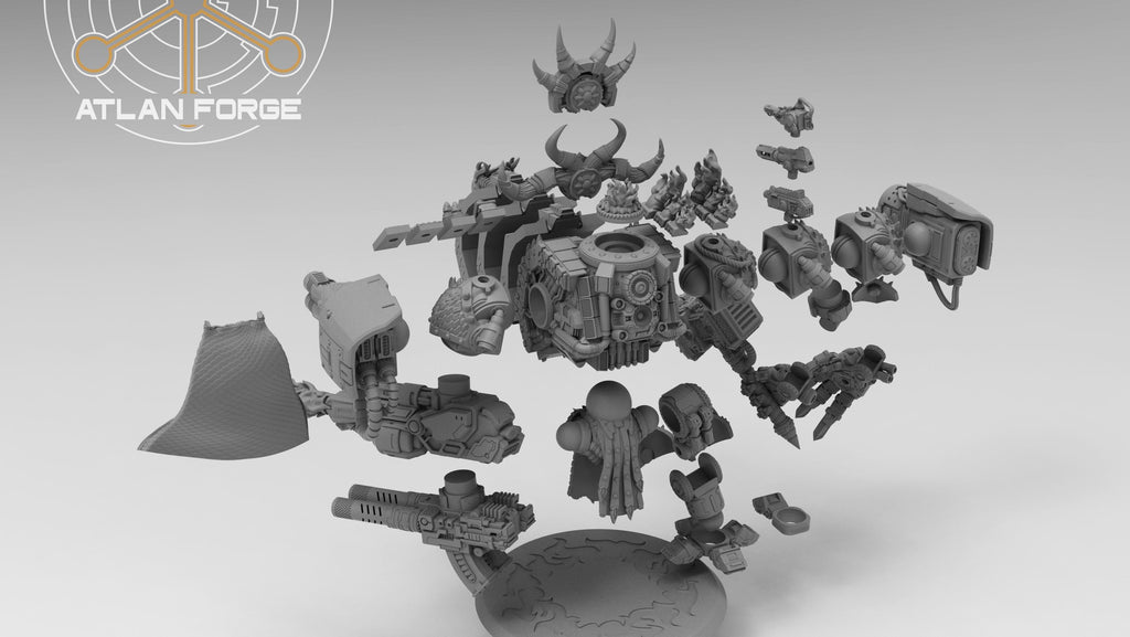 Dragon Dreadnought | Atlan Forge | 3d Printed Tabletop Wargames Model 60mm 90mm