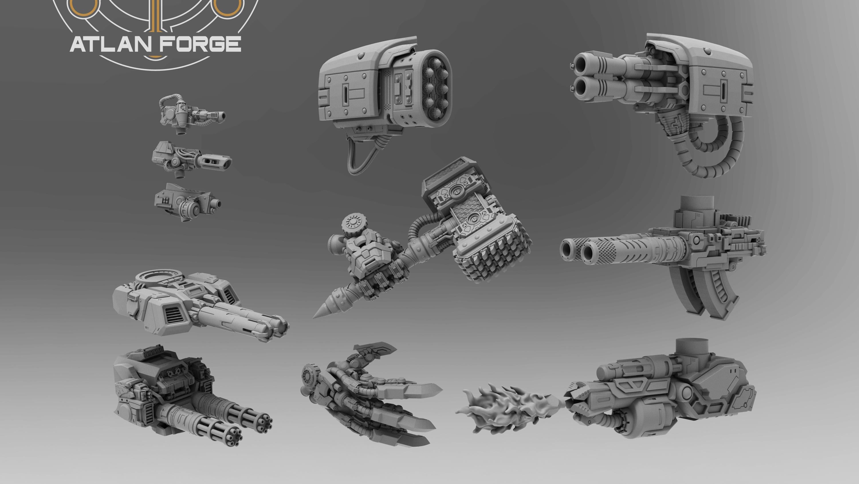 Dragon Dreadnought | Atlan Forge | 3d Printed Tabletop Wargames Model 60mm 90mm