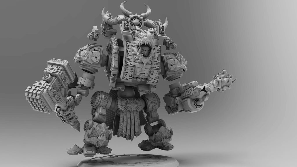 Dragon Dreadnought | Atlan Forge | 3d Printed Tabletop Wargames Model 60mm 90mm