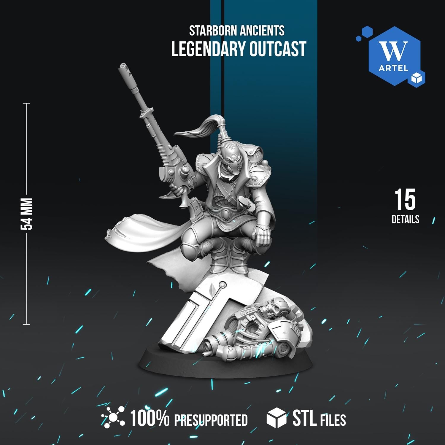 Legendary Outcast | Artel W | 3d Printed Tabletop Wargames Model