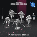 Crimson Legion Shock Squad | Artel W | 3d Printed Tabletop Wargames Model