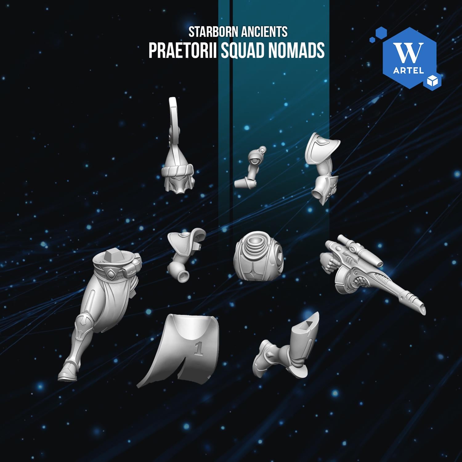 Praetorii Squad Nomads | Artel W | 3d Printed Tabletop Wargames Model