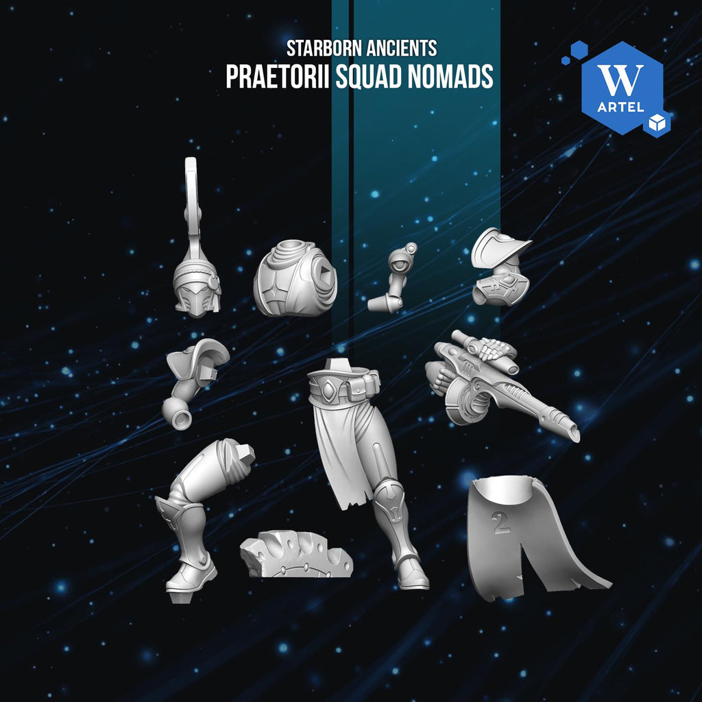 Praetorii Squad Nomads | Artel W | 3d Printed Tabletop Wargames Model