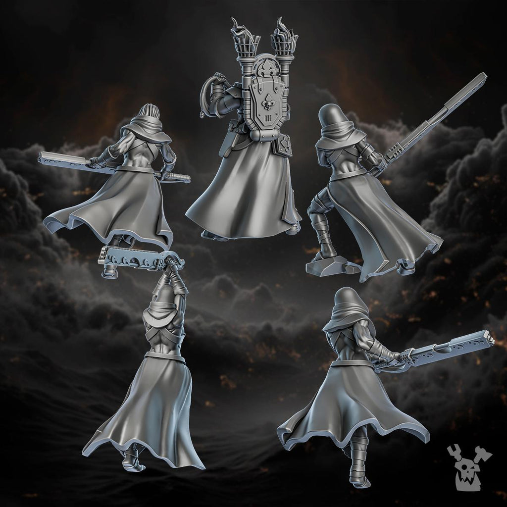 Maidens of Praesidium Squad | DakkadakkaStore | 3d Printed Wargames Models