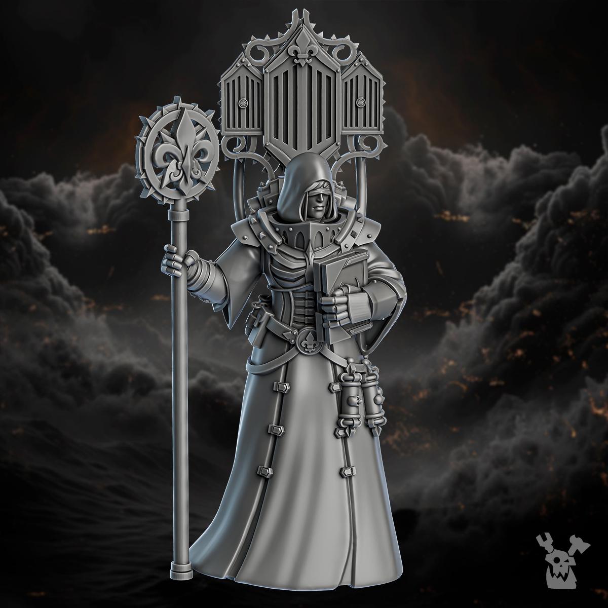 Order of Repentance Herald | DakkaDakka | 3d Printed Tabletop Wargames Miniature