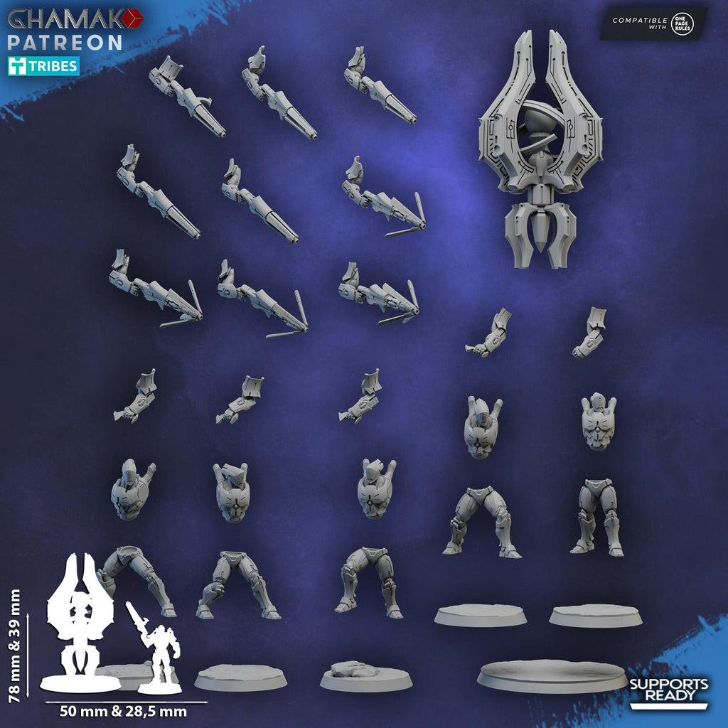 Kyther-Saiyth aka The Luminarch Circles | Ghamak | 3d Printed Tabletop Wargame Miniatures