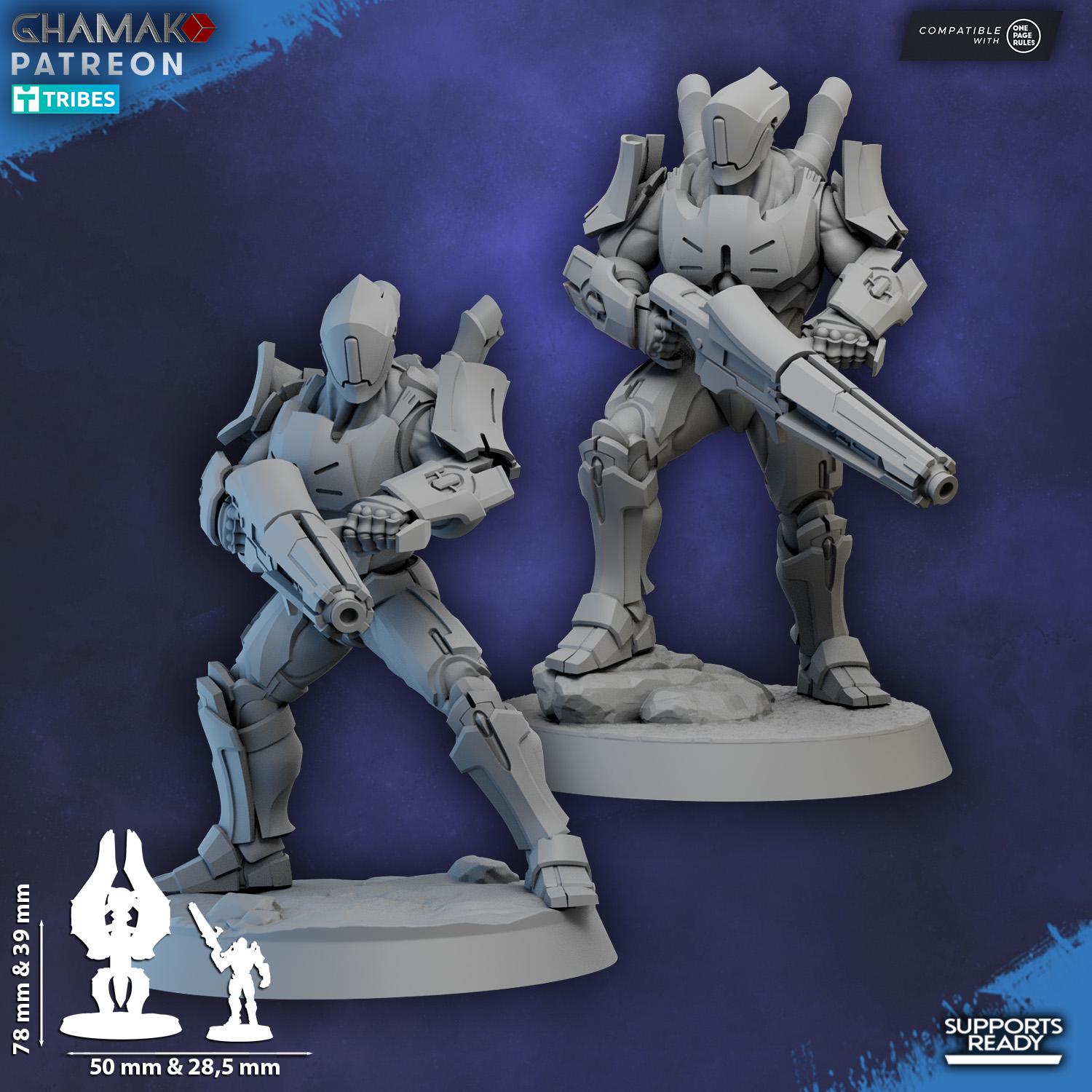 Kyther-Saiyth aka The Luminarch Circles | Ghamak | 3d Printed Tabletop Wargame Miniatures