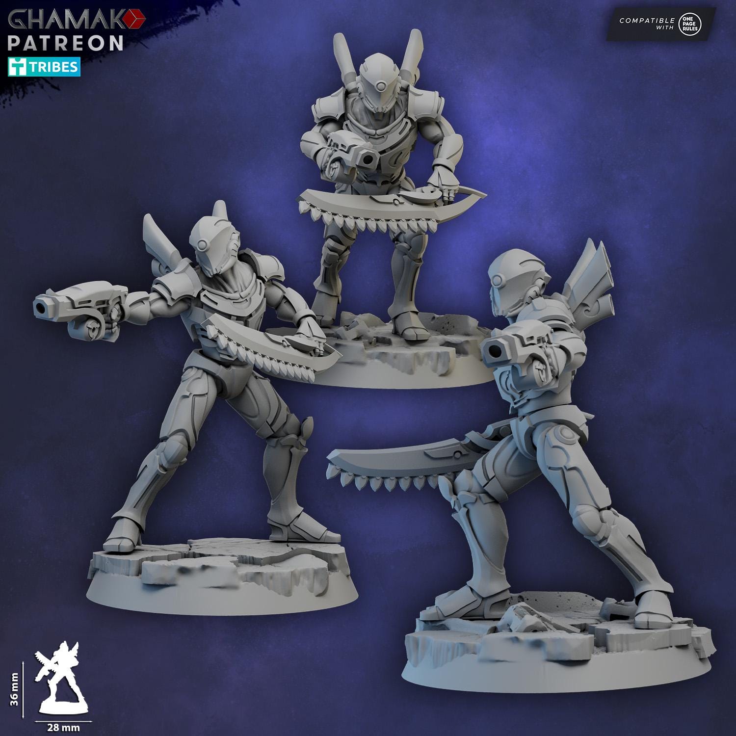 Zai-Moruun (Claws of the Unbroken) | Ghamak | 3d Printed Tabletop Wargames Miniatures
