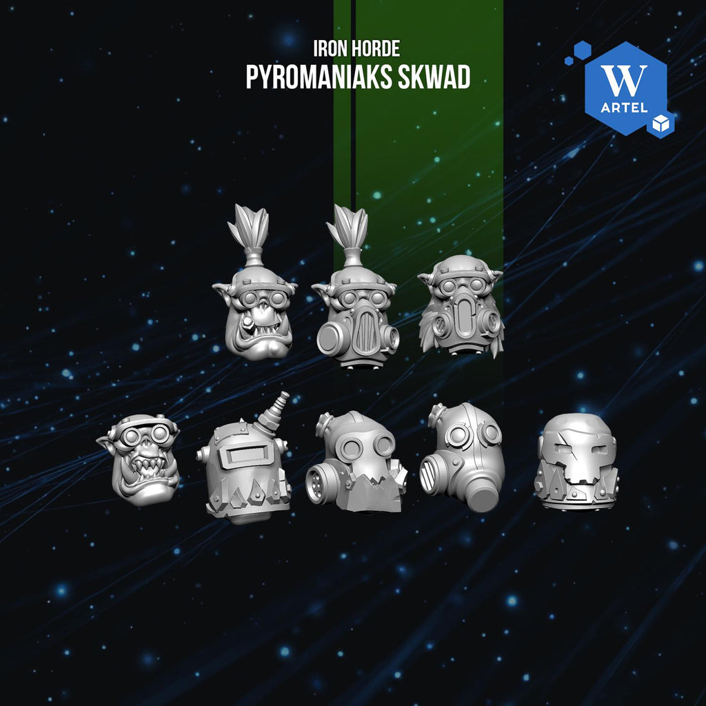 Pyromaniaks Skwad | Artel W | 3d Printed Tabletop Wargames Proxy Model