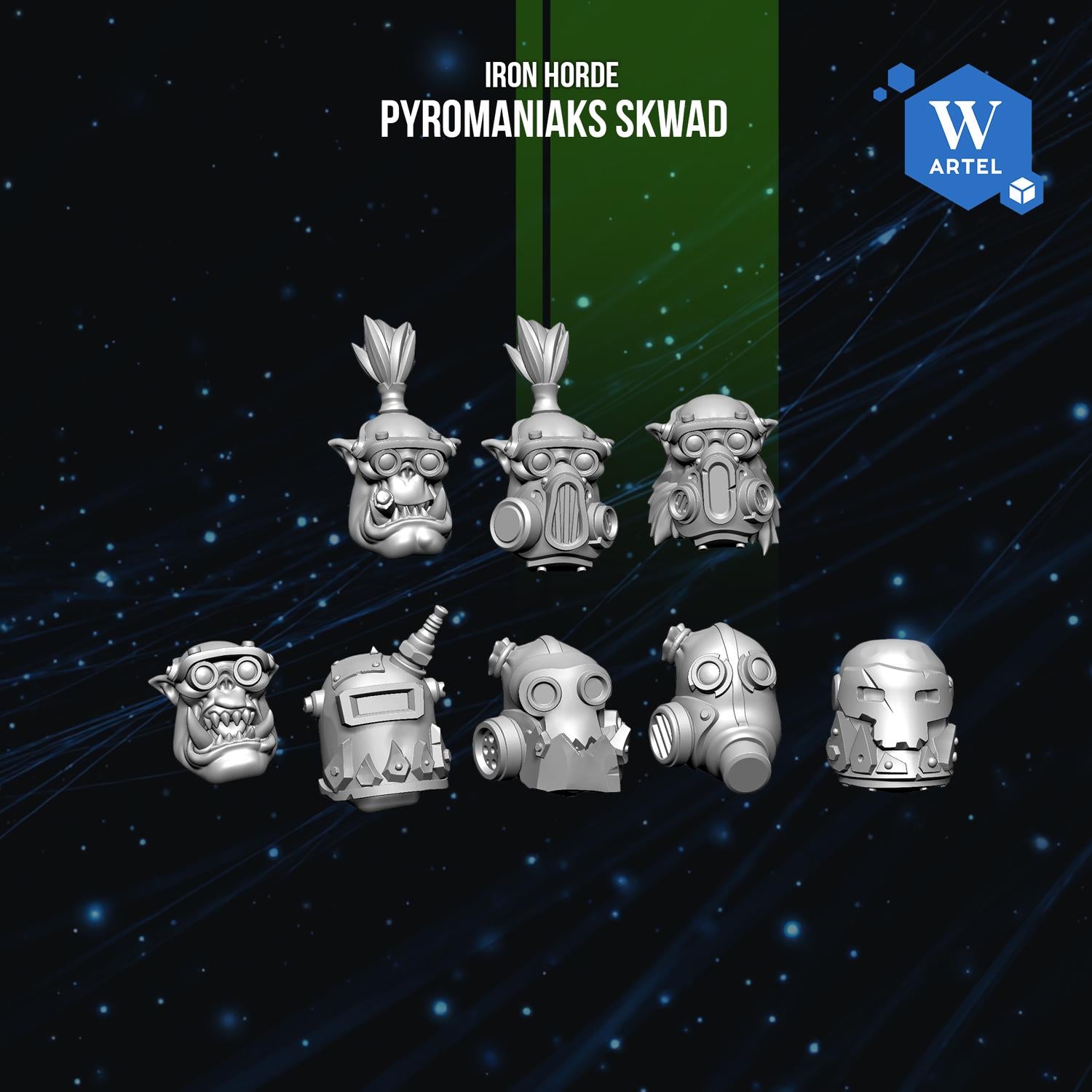 Pyromaniaks Skwad | Artel W | 3d Printed Tabletop Wargames Proxy Model