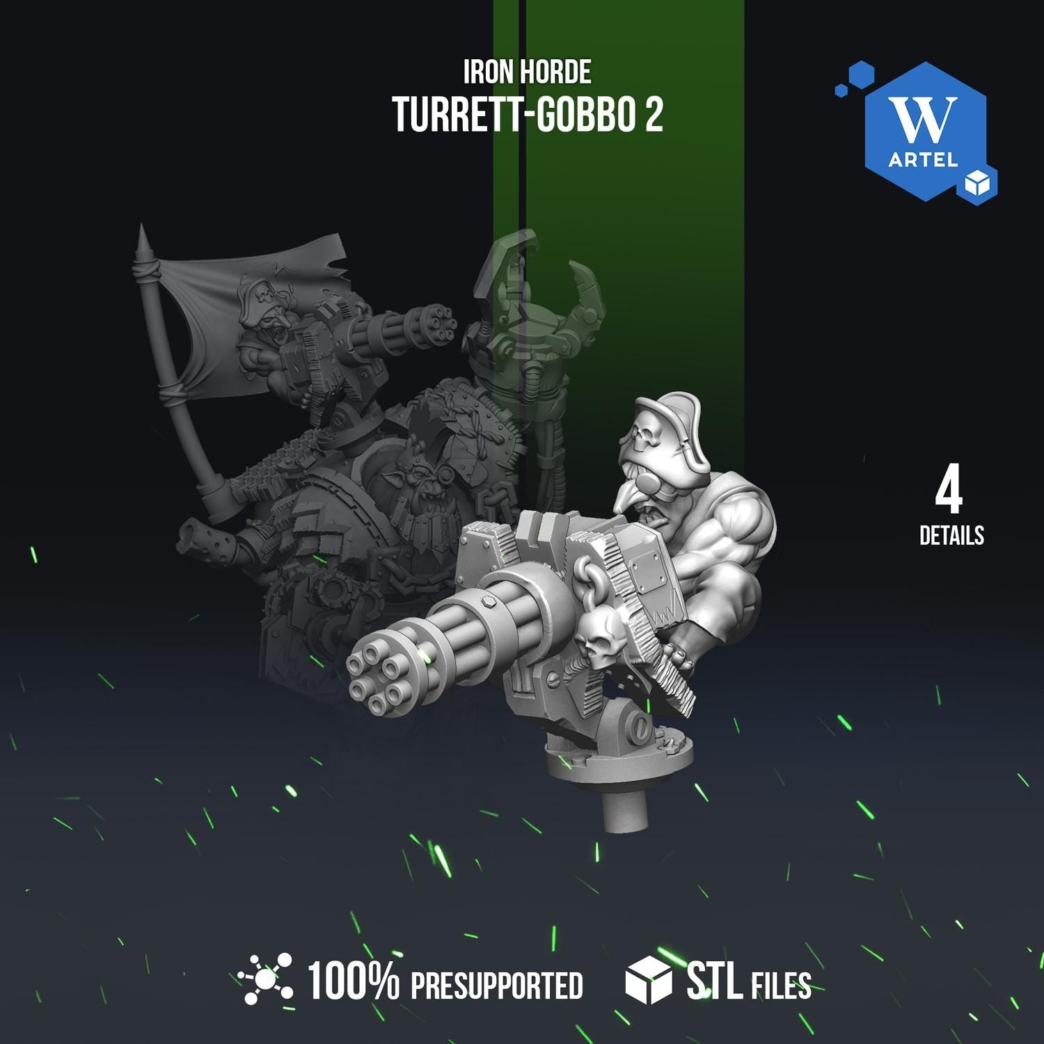 Pirate Dum-Dum Blitza-nookah | Artel W | 3d Printed Tabletop Wargames Proxy Model