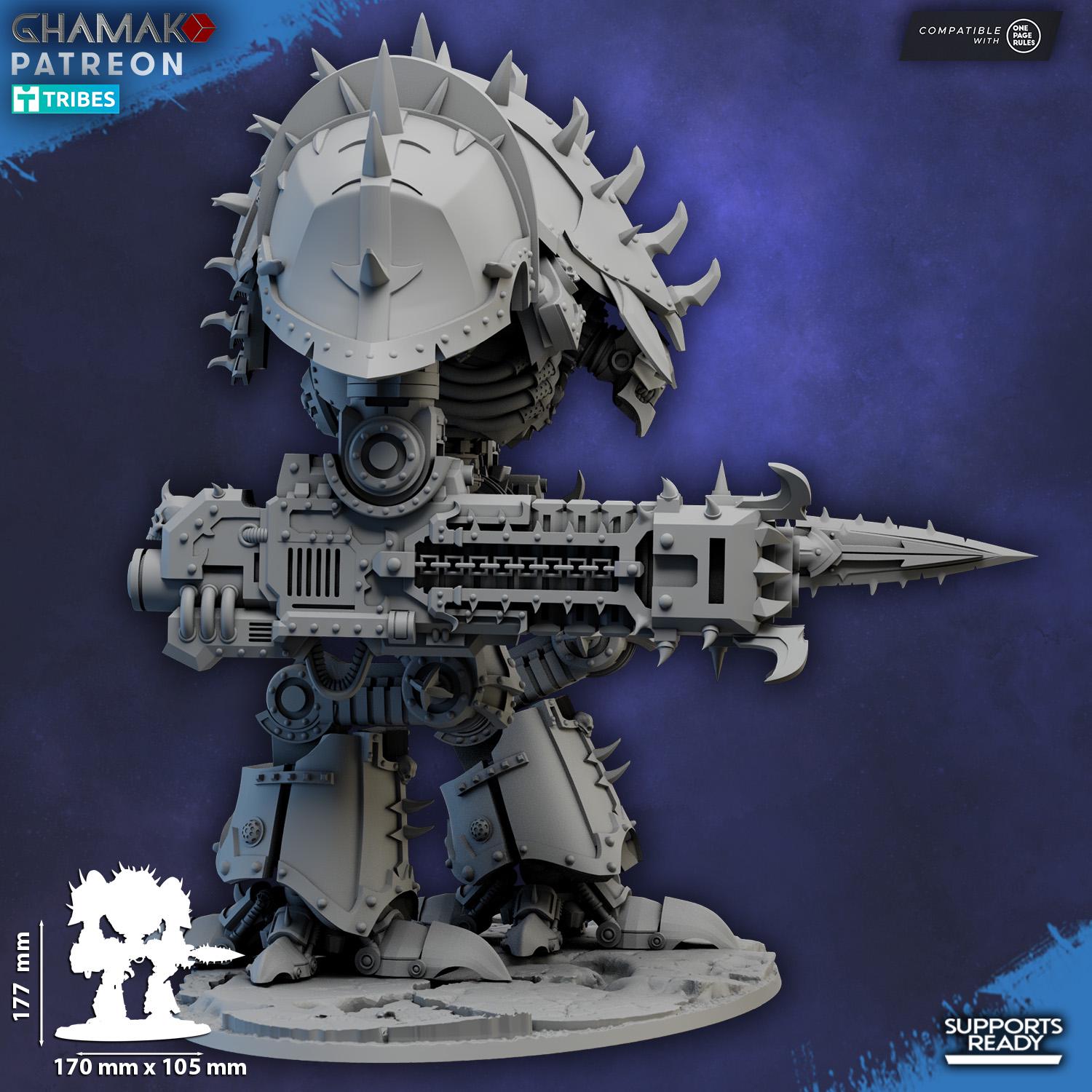 Hellspire Titan | Ghamak | 3d Printed Tabletop Wargames Model