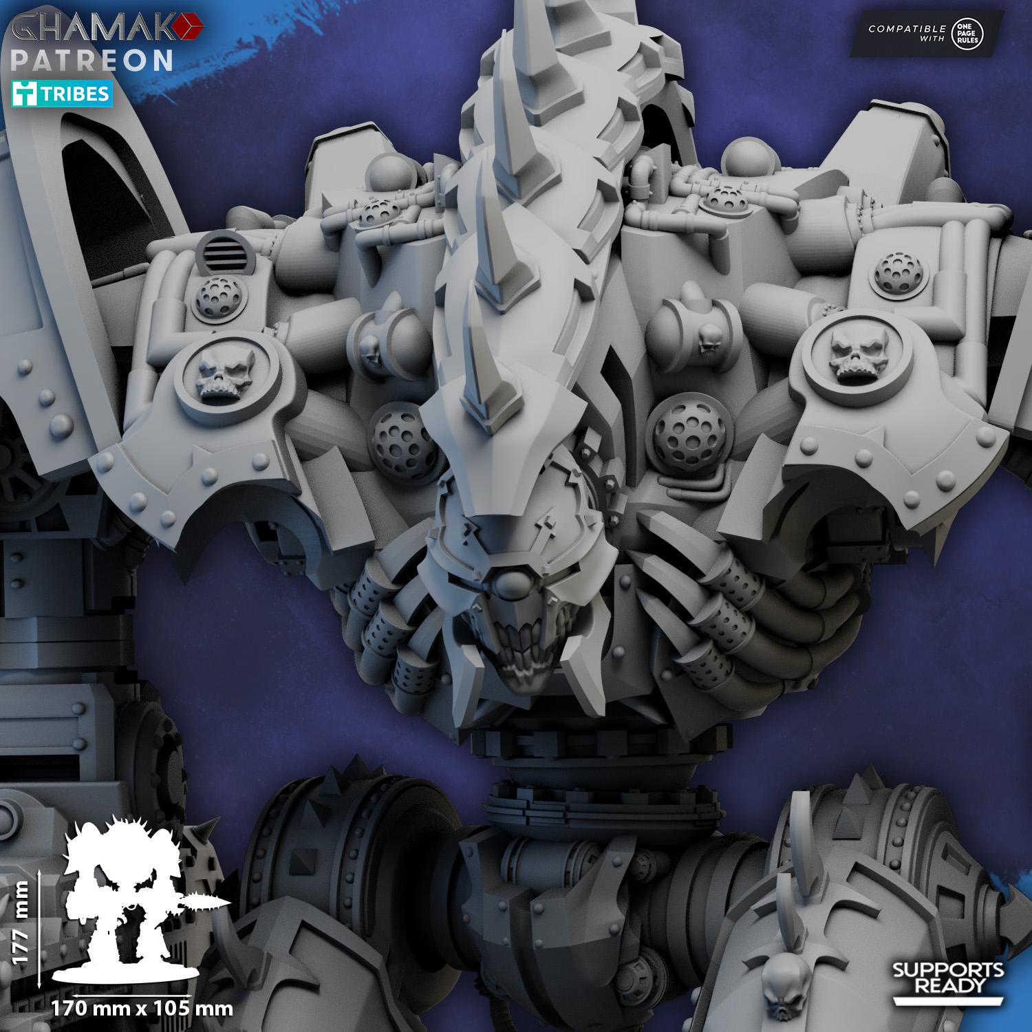 Hellspire Titan | Ghamak | 3d Printed Tabletop Wargames Model