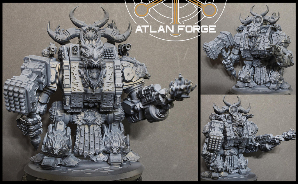 Dragon Dreadnought | Atlan Forge | 3d Printed Tabletop Wargames Model 60mm 90mm