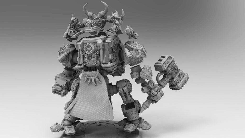 Dragon Dreadnought | Atlan Forge | 3d Printed Tabletop Wargames Model 60mm 90mm