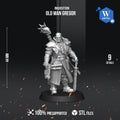 Old Man Gregor | Artel W | 3d Printed Tabletop Wargames Model
