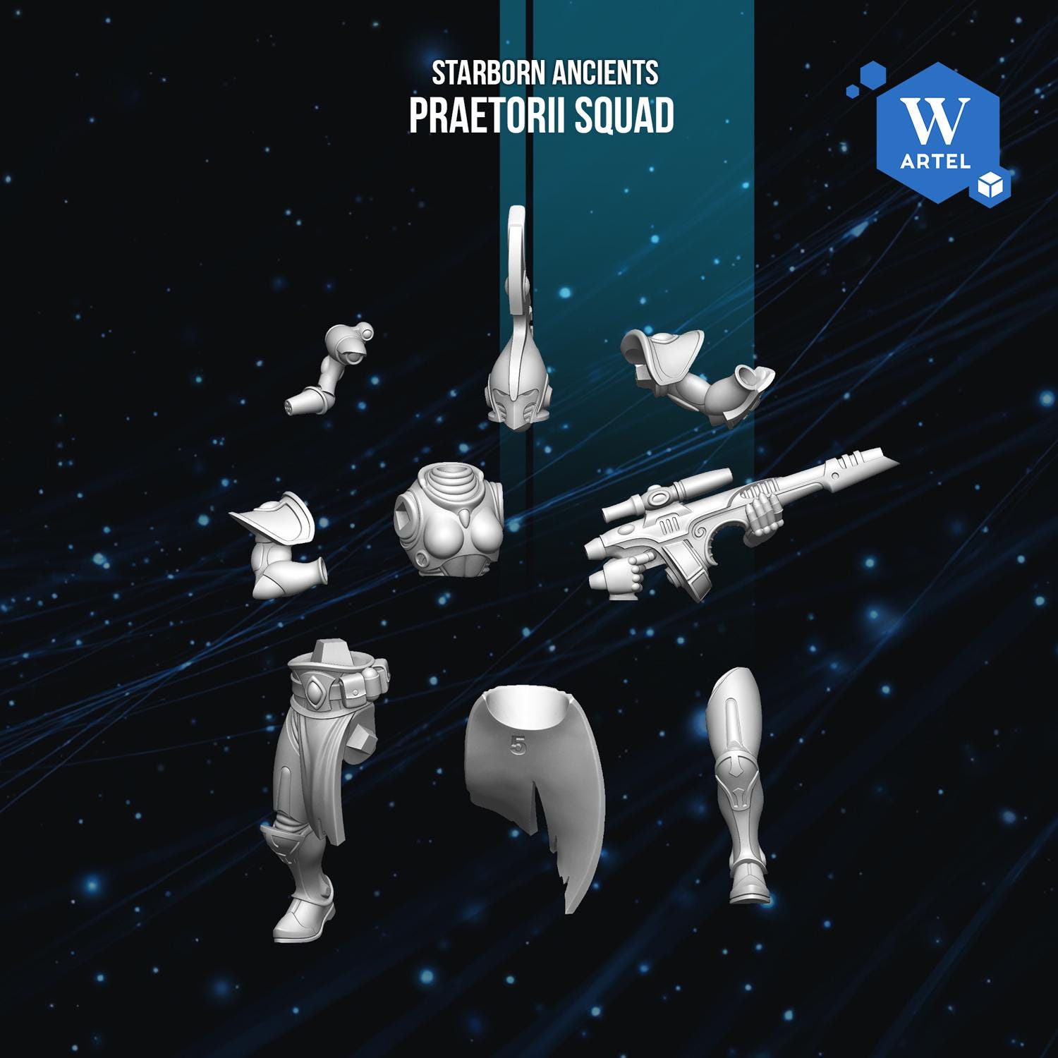 Praetorii Squad | Artel W | 3d Printed Tabletop Wargames Model