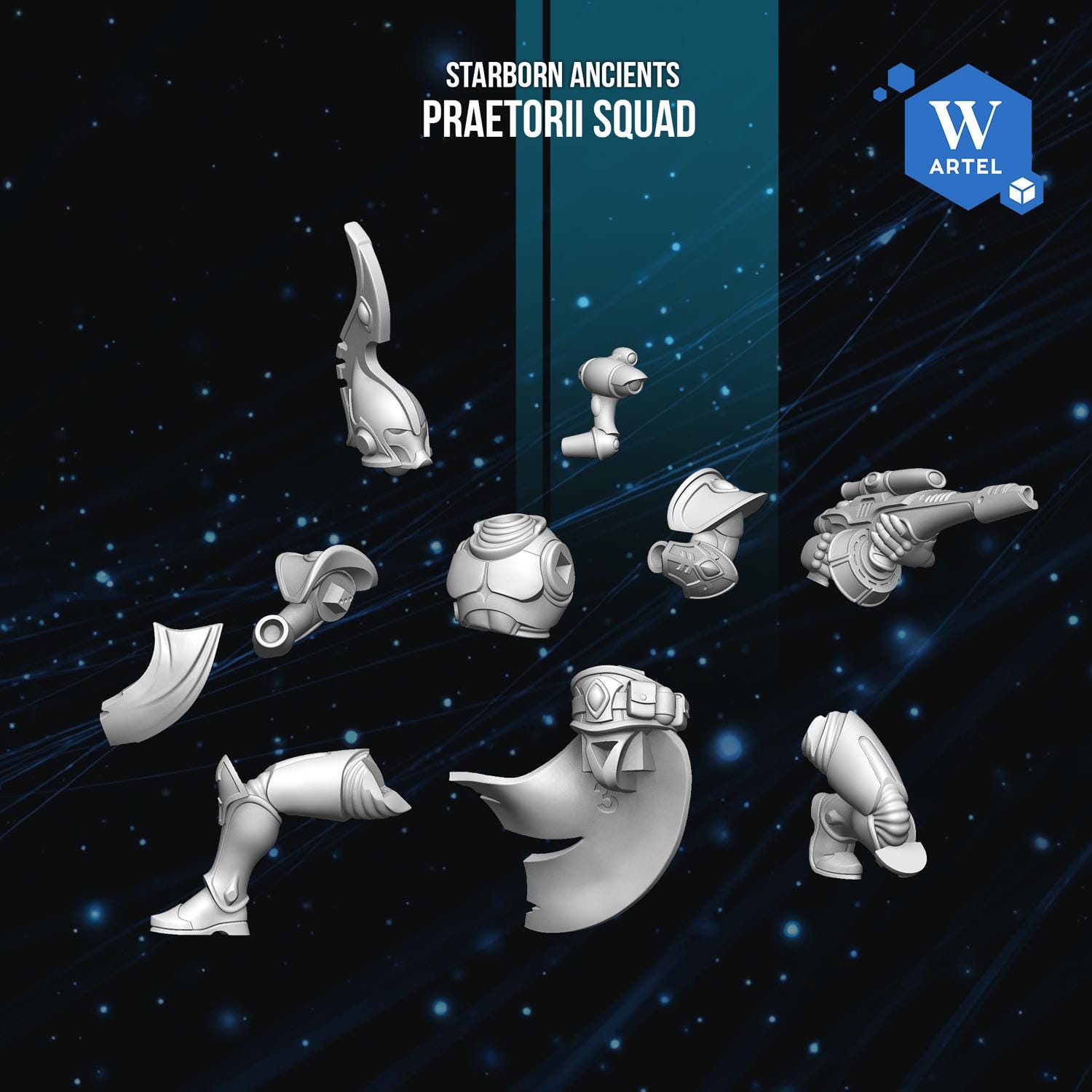 Praetorii Squad | Artel W | 3d Printed Tabletop Wargames Model