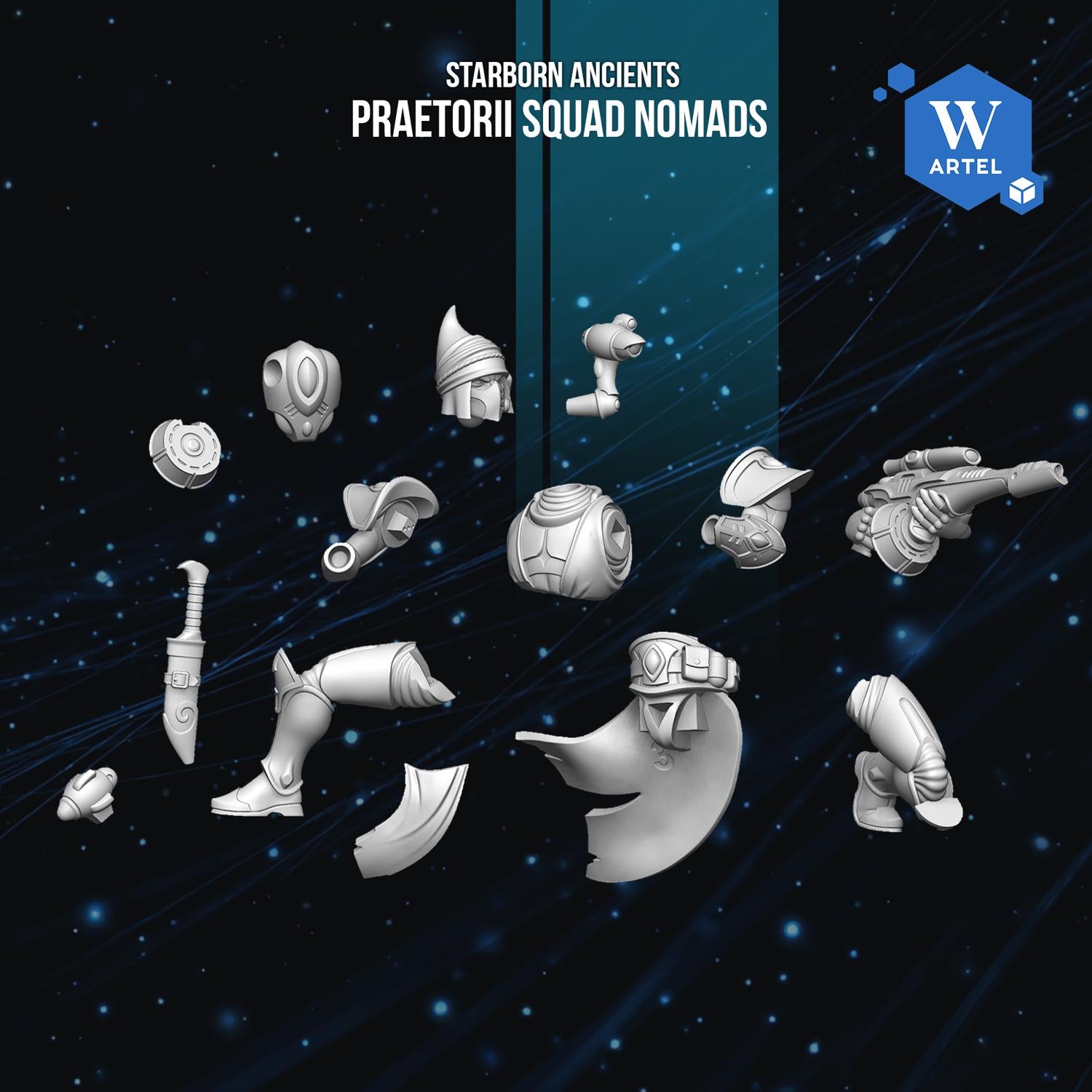 Praetorii Squad Nomads | Artel W | 3d Printed Tabletop Wargames Model