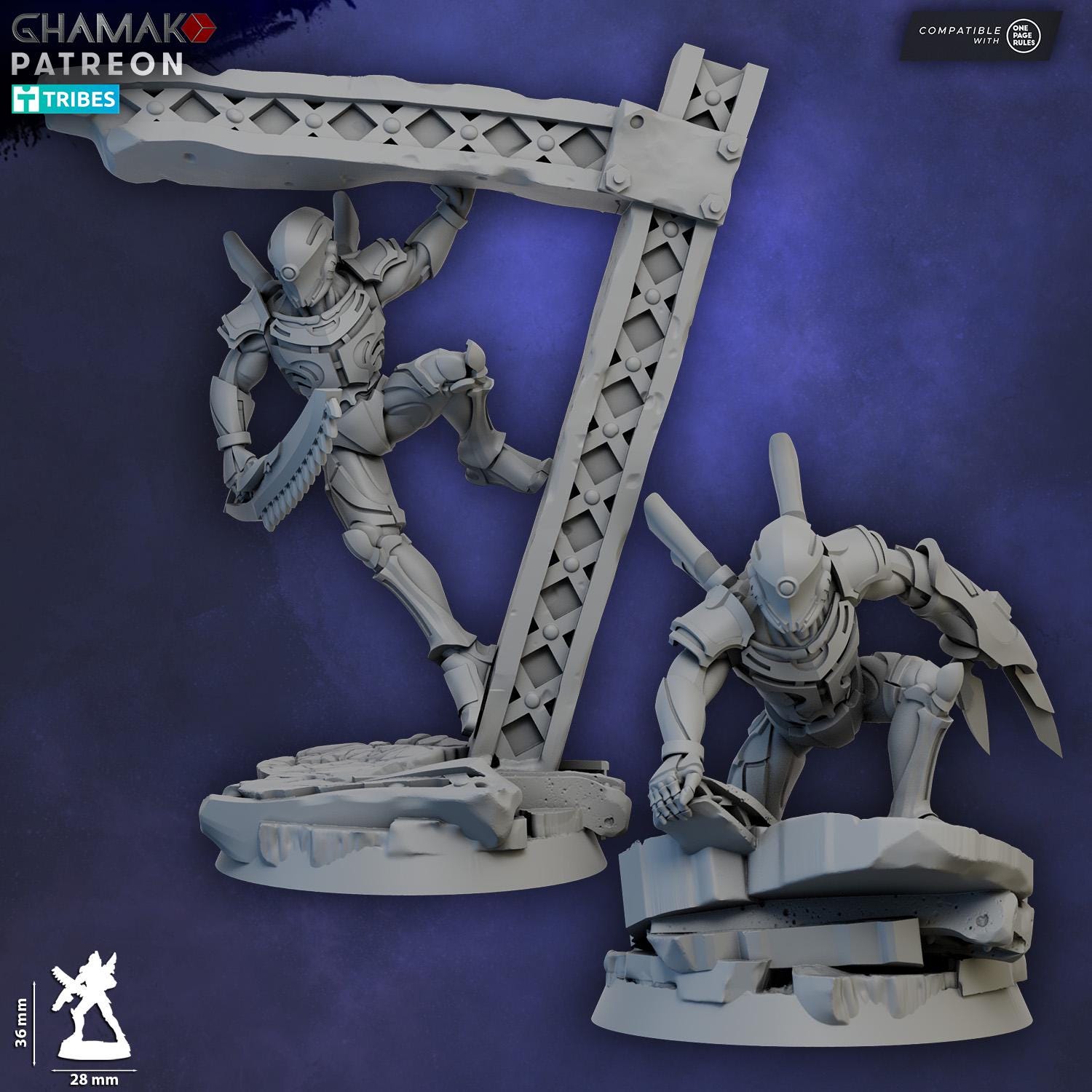 Zai-Moruun (Claws of the Unbroken) | Ghamak | 3d Printed Tabletop Wargames Miniatures