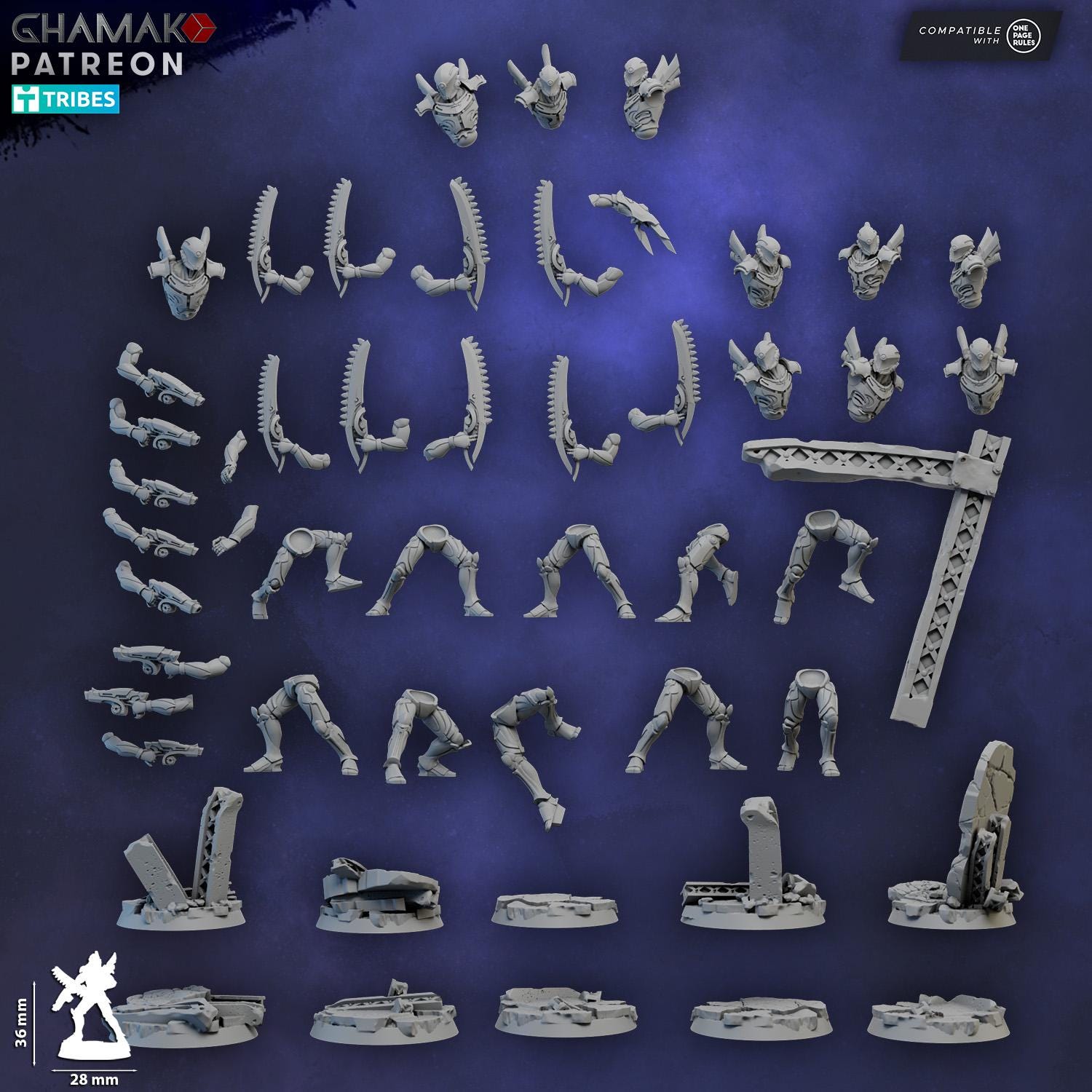 Zai-Moruun (Claws of the Unbroken) | Ghamak | 3d Printed Tabletop Wargames Miniatures