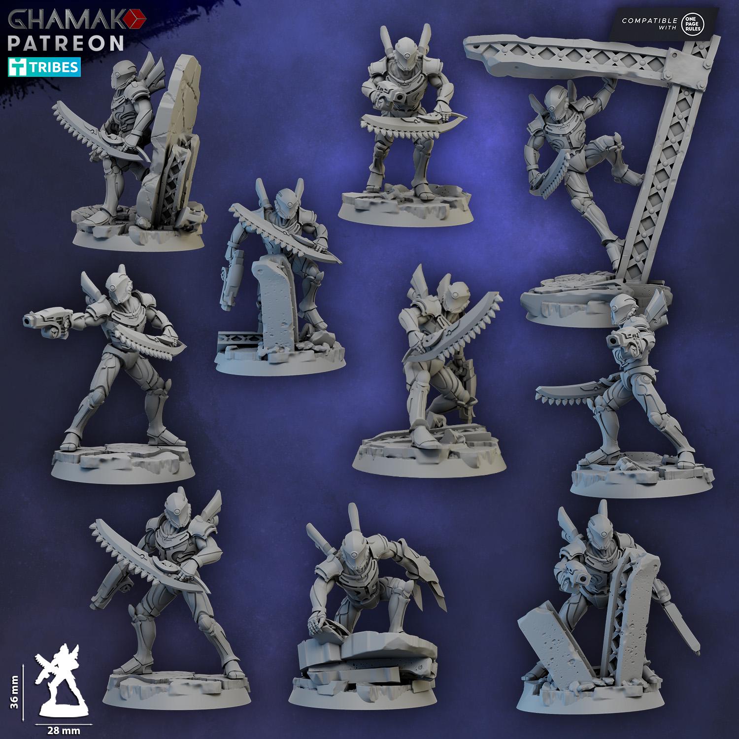 Zai-Moruun (Claws of the Unbroken) | Ghamak | 3d Printed Tabletop Wargames Miniatures