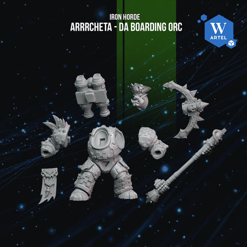 Arrr!cheta - da Boarding | Artel W | 3d Printed Tabletop Wargames Proxy Model
