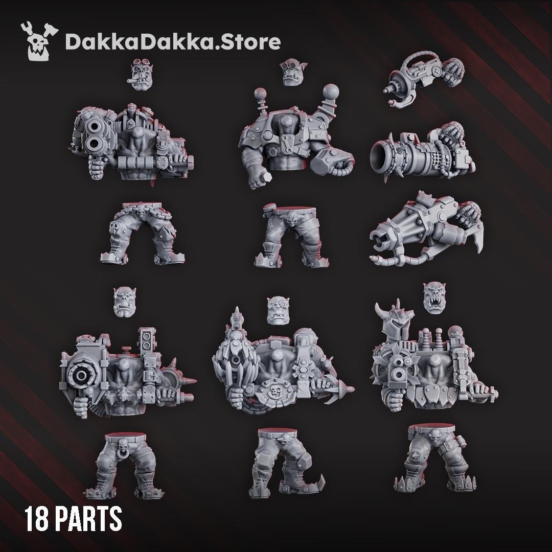 Orc Maraderz Mob | DakkaDakka | 3d Printed Tabletop Wargames Miniatures