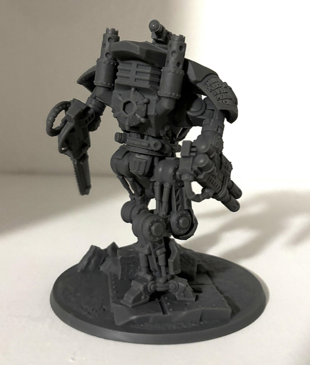 Silver Wardens Imperial Knight | DMG Minis | 3d Printed Tabletop Wargames Proxy Model Grimdark Future