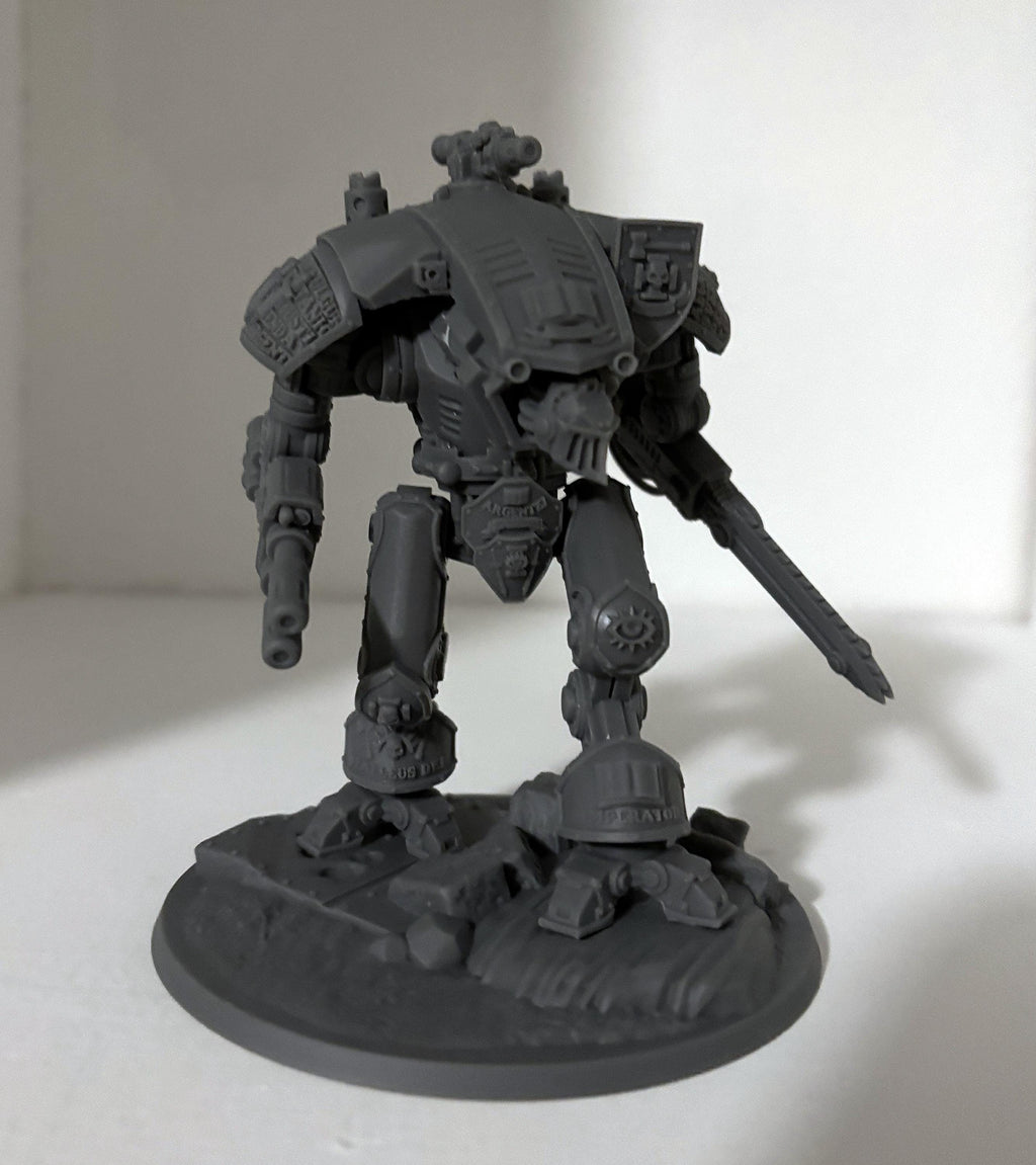 Silver Wardens Imperial Knight | DMG Minis | 3d Printed Tabletop Wargames Proxy Model Grimdark Future