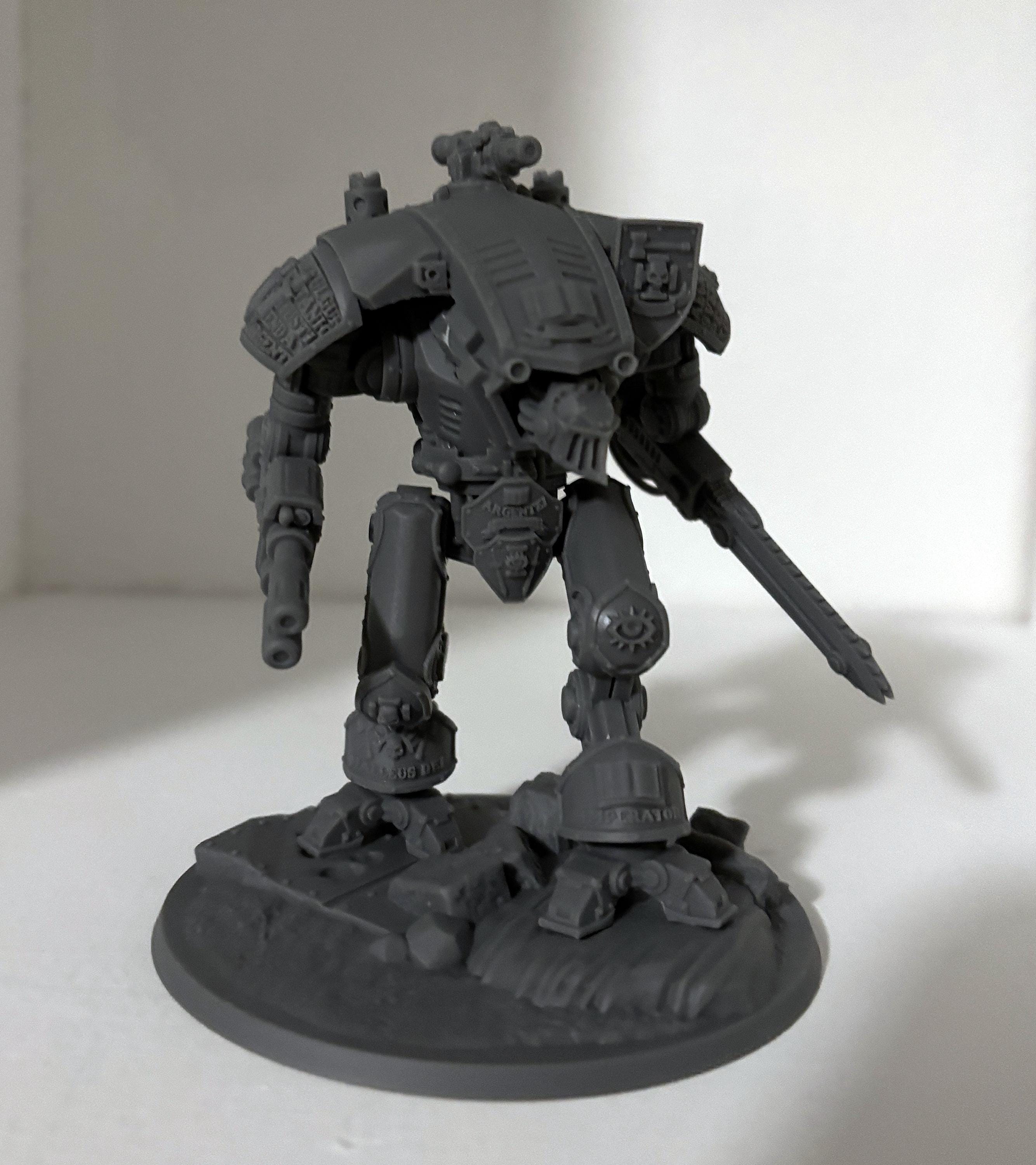 Silver Wardens Imperial Knight | DMG Minis | 3d Printed Tabletop Wargames Proxy Model Grimdark Future