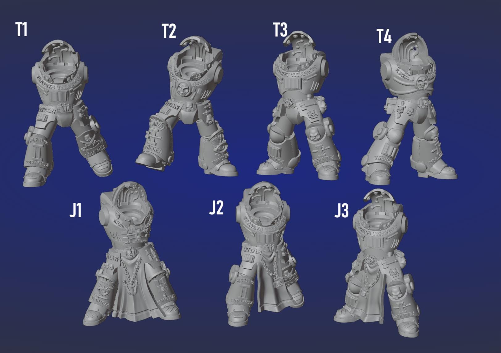 Silver Wardens Heavy Exterminatus | DMG Minis | 3d Printed Tabletop Wargames Models