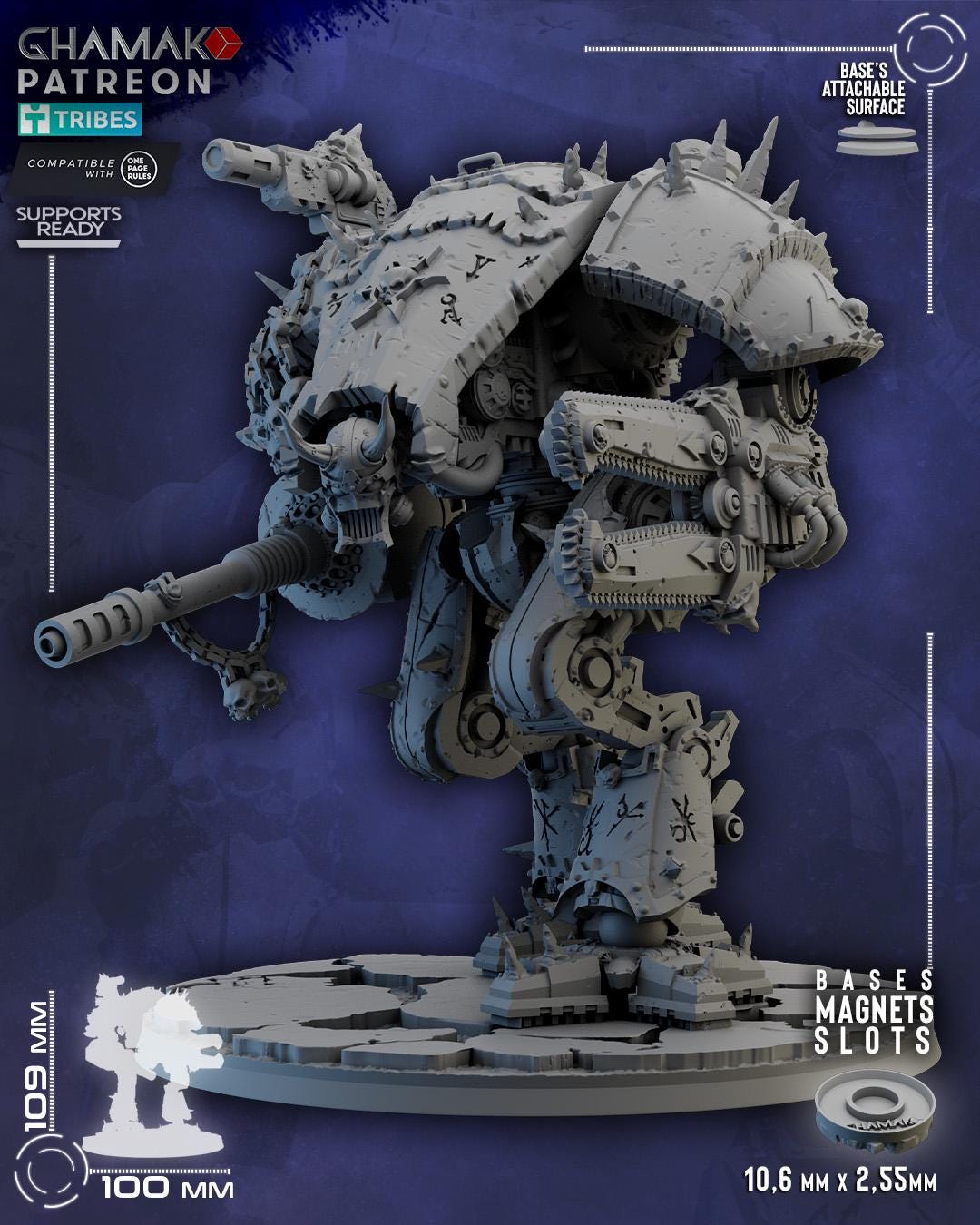 Hell Hound | Ghamak | 3d Printed Tabletop Wargames Model