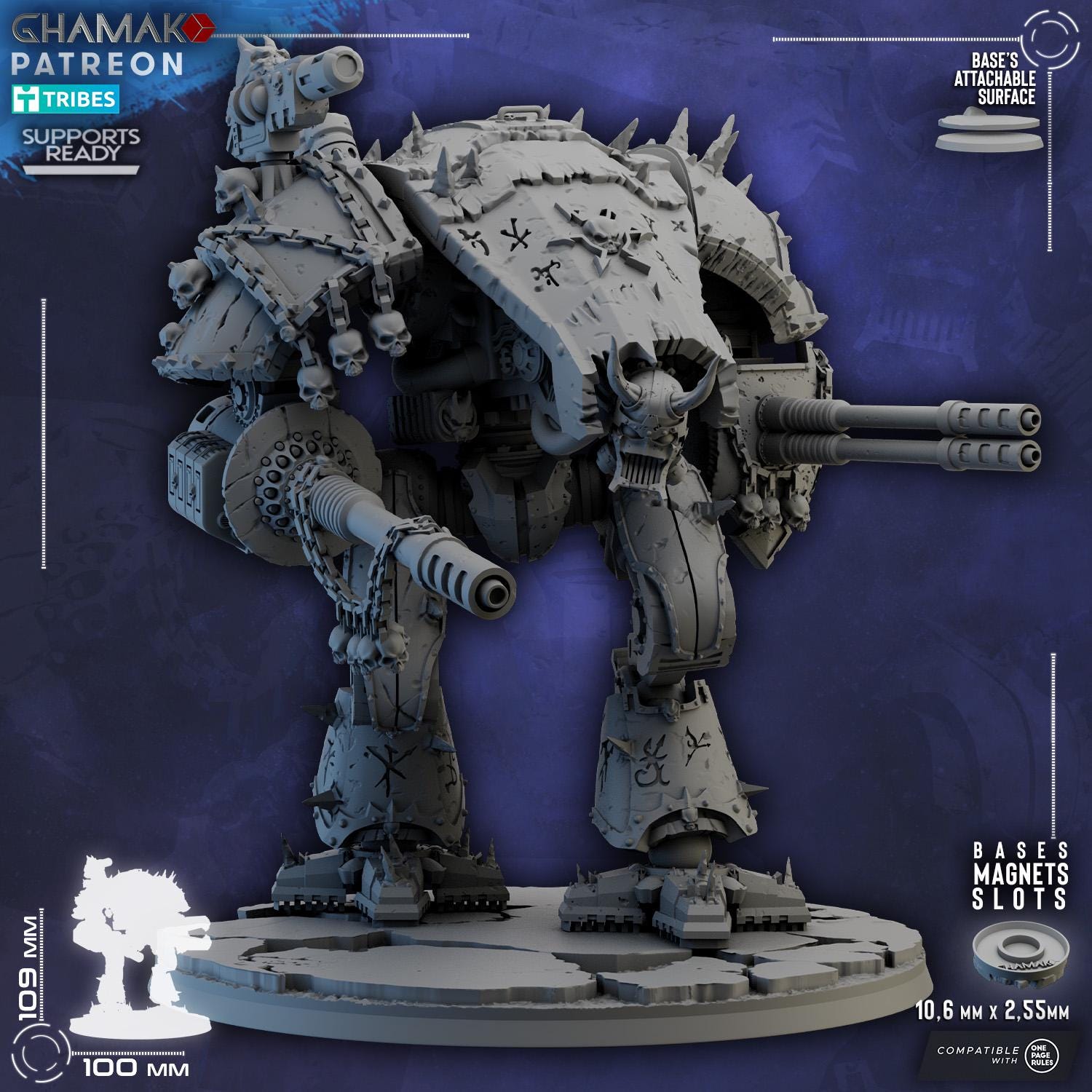 Hell Hound | Ghamak | 3d Printed Tabletop Wargames Model
